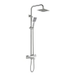 Душова система з термостатом GAPPO G2499-40, вилив - перемикач на лійку, 3-функції, нержавіюча сталь - фото №1