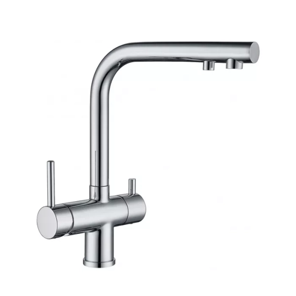 Змішувач для кухні на дві води GAPPO G43752 під фільтр, хром фото