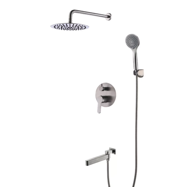 Вбудована система для душу GAPPO G7199-30 з 3-функціями, вилив - перемикач на лійку, нержавіюча сталь фото