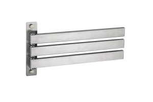  - Рушникотримач Frap F30413 поворотний 3-й, нержавіюча сталь, 278 мм