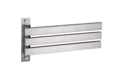 Рушникотримач Frap F30413 поворотний 3-й, нержавіюча сталь, 278 мм фото