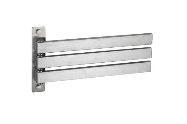 Рушникотримач Frap F30413 поворотний 3-й, нержавіюча сталь, 278 мм фото