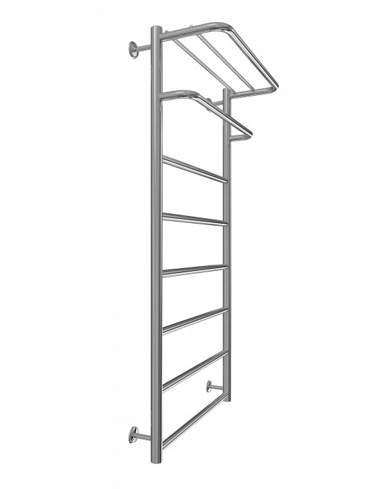 Водяна рушникосушка INOX Готель 1170х530/500 з полицею полірована  №2