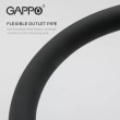 Змішувач для кухні на дві води GAPPO G4398-36 з гнучким виливом, чорний - фото №6