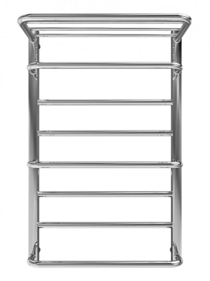 Водяна рушникосушарка INOX Люксор  770х530/500 з полицею полірована 