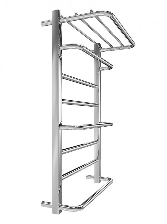 Водяна рушникосушарка INOX Люксор  770х530/500 з полицею полірована  №2