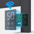 Рушникосушка електрична Navin Levante 450х1400 Sensor права з Wi-FI, чорний муар - фото №5