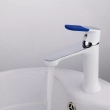 Змішувач для умивальника Frap F1034, білий/хром - фото №2