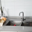 Змішувач для кухні на дві води Frap F4361, хром - фото №3