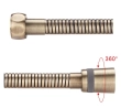Душовий шланг GAPPO G45-4, латунь, 1500 мм, бронза - фото №2