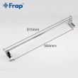 Тримач для рушників Frap F1801 з 2-ма накладками, 600 мм, білий/хром - фото №2