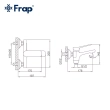 Змішувач для ванни Frap F3261, хром - фото №6